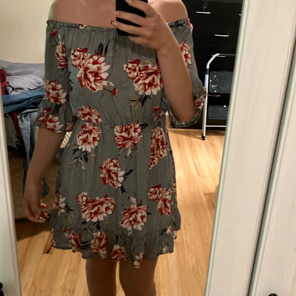 Floral Off-Shoulder Dress